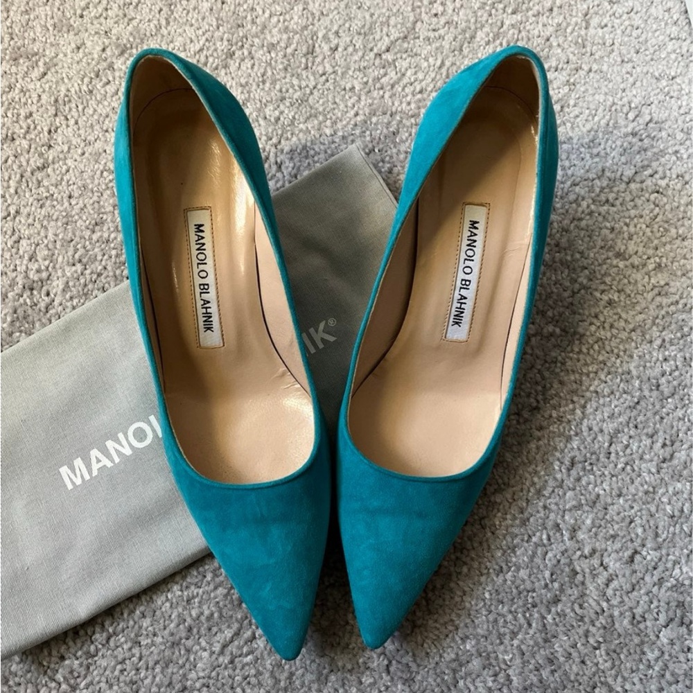Manolo Blahnik Turquoise Heels